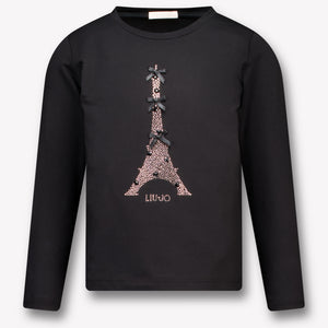 Liu Jo Kinder Meisjes T-Shirt In Zwart