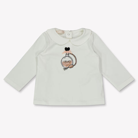 Liu Jo Baby Meisjes T-Shirt In Off White