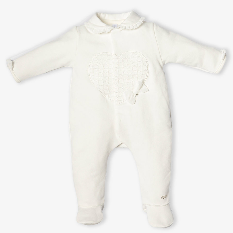 First Baby Meisjes Boxpakje In Off White
