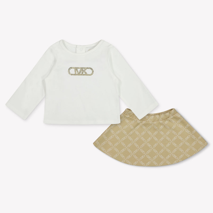 Michael Kors Baby Meisjes Setje In Beige