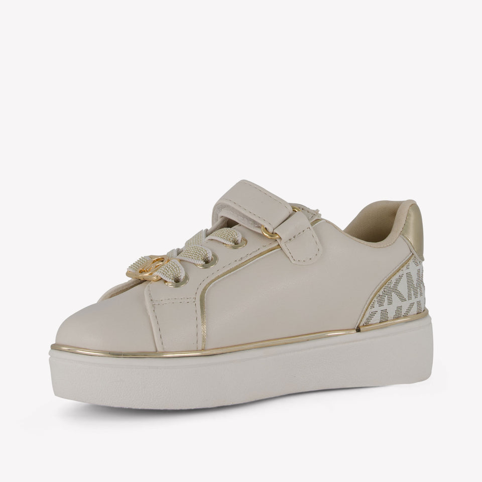 Michael Kors Jem Mcclain Ps Meisjes Sneakers In Off White