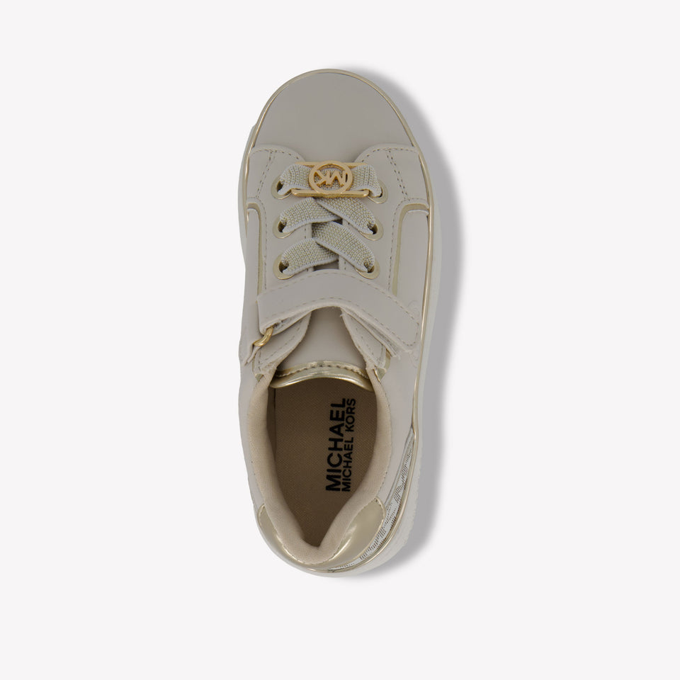 Michael Kors Jem Mcclain Ps Meisjes Sneakers In Off White