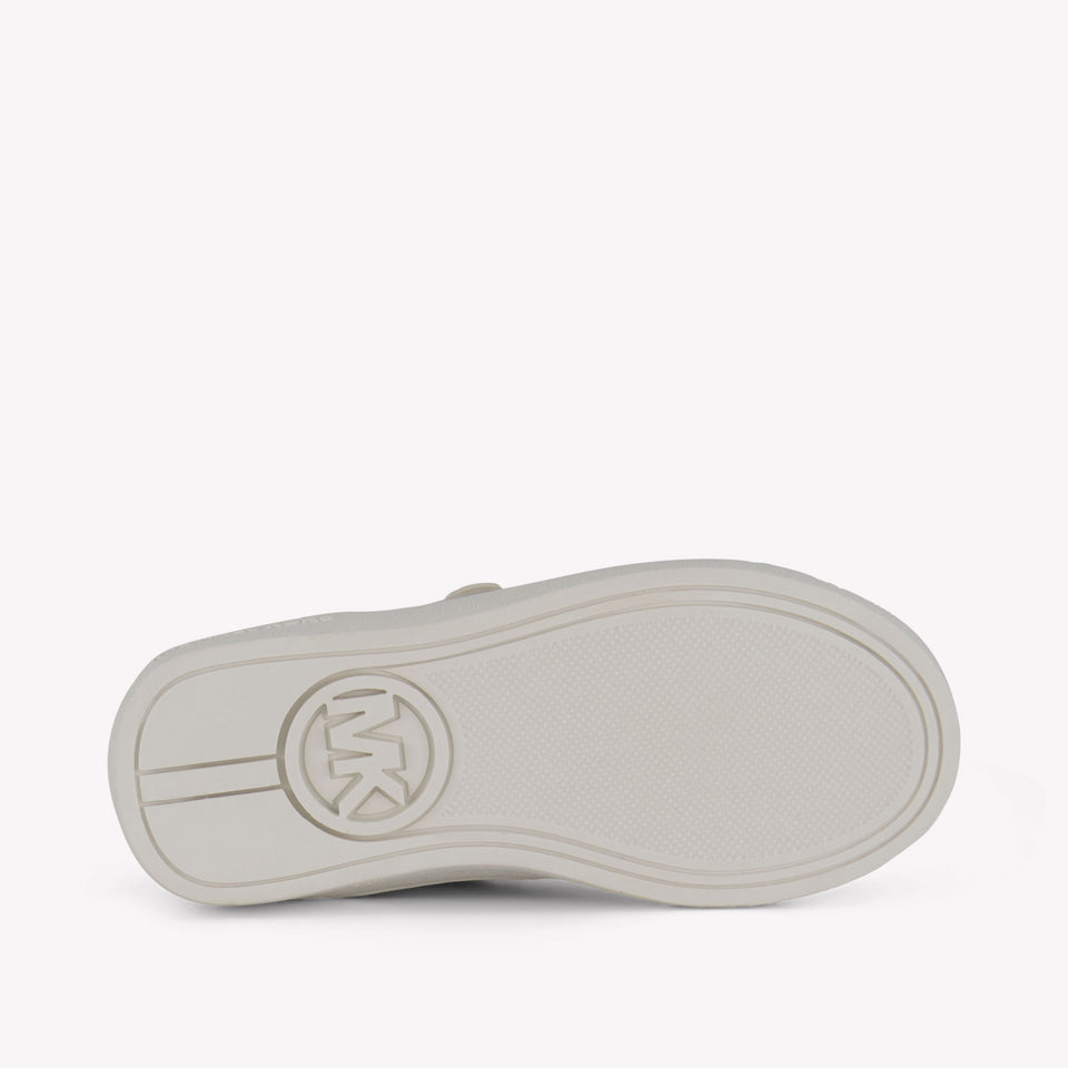 Michael Kors Jem Mcclain Ps Meisjes Sneakers In Off White