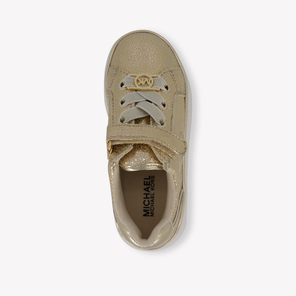 Michael Kors Jem Mcclain Ps Meisjes Sneakers In Goud