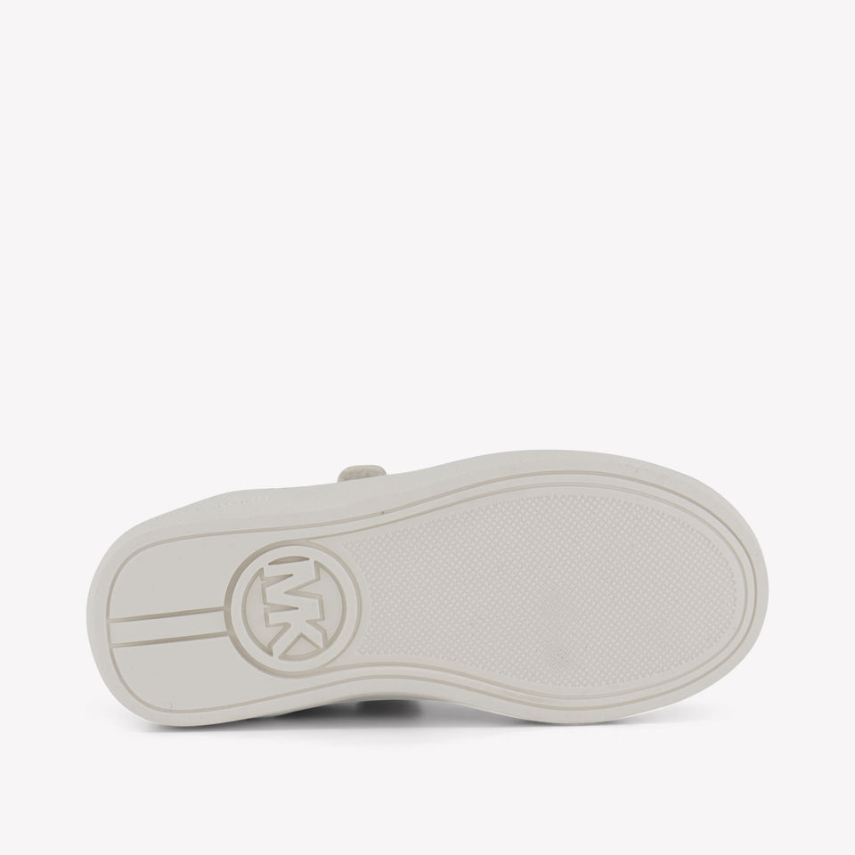 Michael Kors Jem Scotty Ps Meisjes Sneakers In Off White