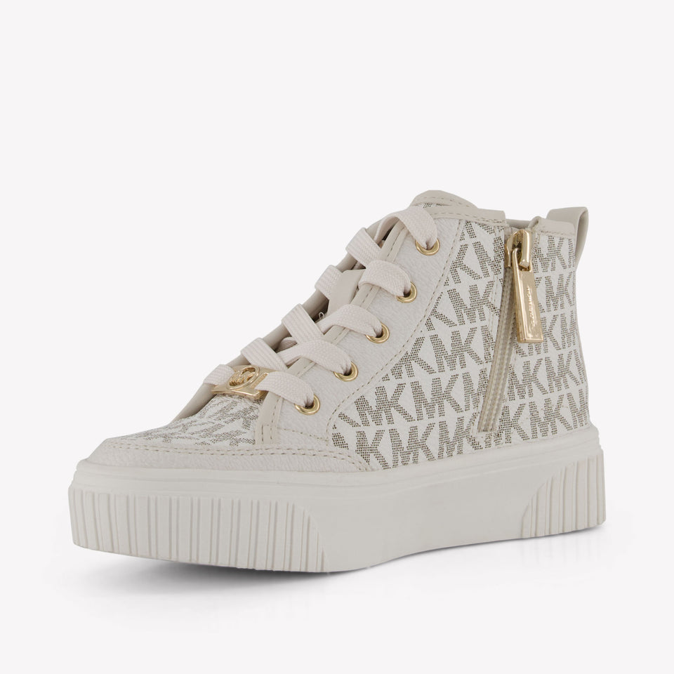 Michael Kors Shea Split Meisjes Sneakers In Off White