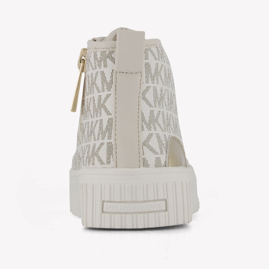 Michael Kors Shea Split Meisjes Sneakers In Off White