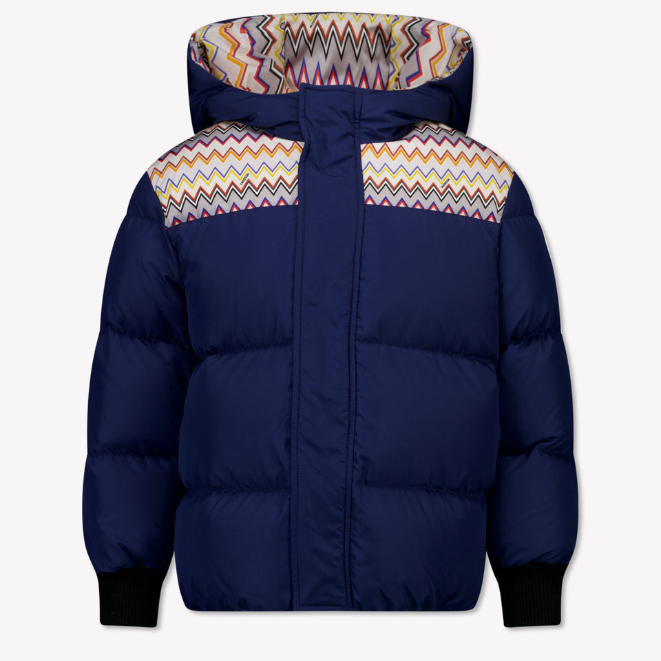 Missoni Kinder Jongens Winterjas In Navy