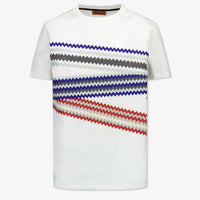 Missoni Kinder Jongens T-Shirt In Wit