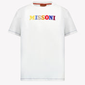 Missoni Kinder Jongens T-Shirt In Wit