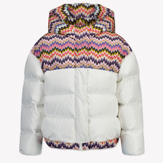 Missoni Kinder Meisjes Winterjas In Wit