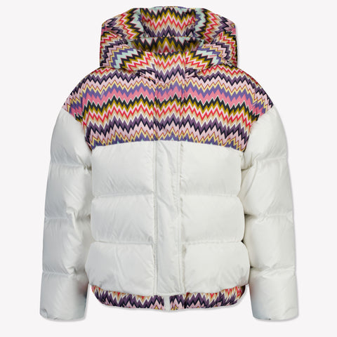 Missoni Kinder Meisjes Winterjas In Wit