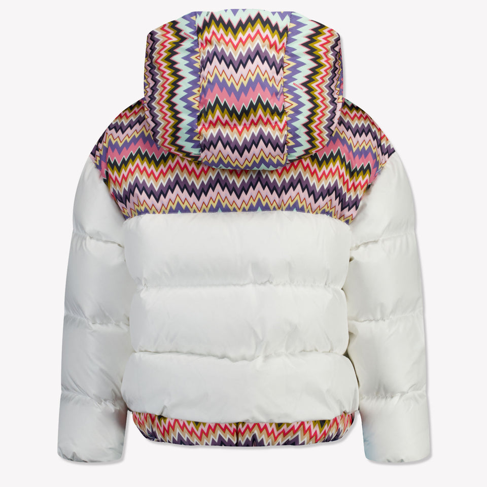 Missoni Kinder Meisjes Winterjas In Wit