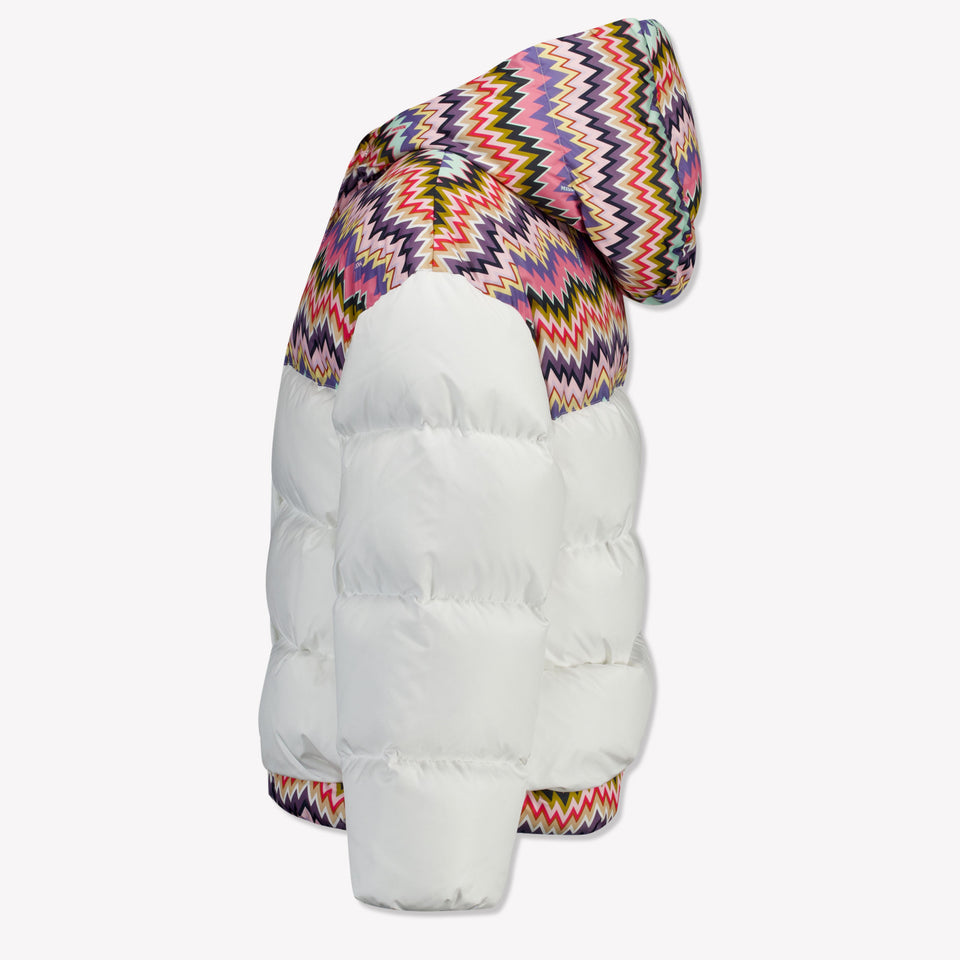 Missoni Kinder Meisjes Winterjas In Wit