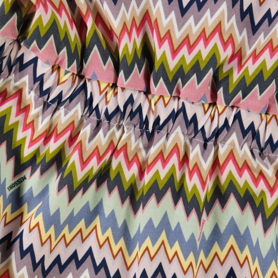 Missoni Kinder Meisjes Jurk In Fuchsia