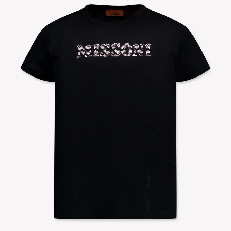 Missoni Kinder Meisjes T-Shirt In Zwart