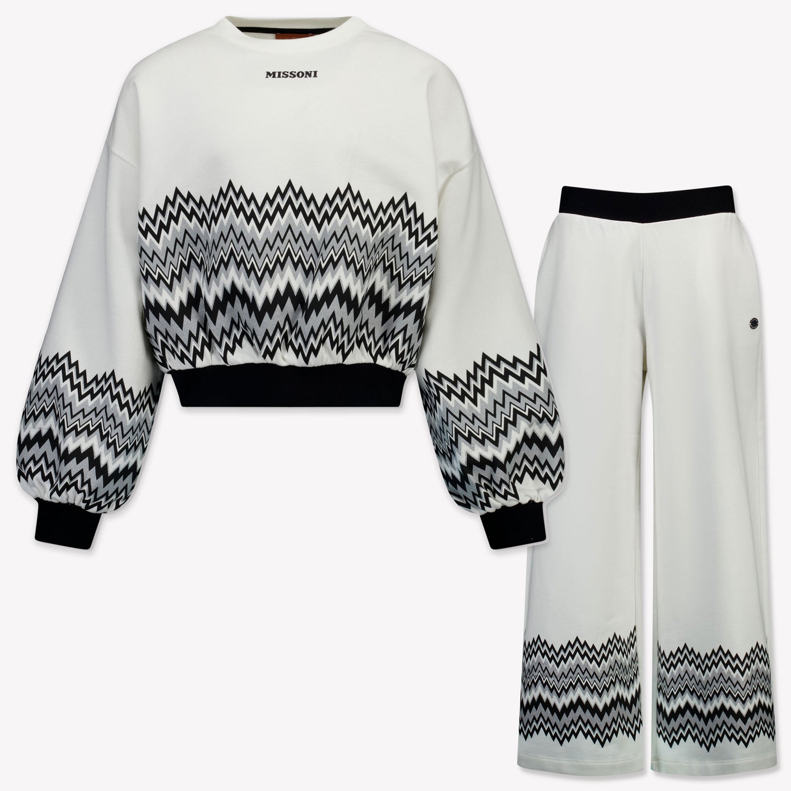 Missoni Kinder Meisjes Joggingpak In Wit