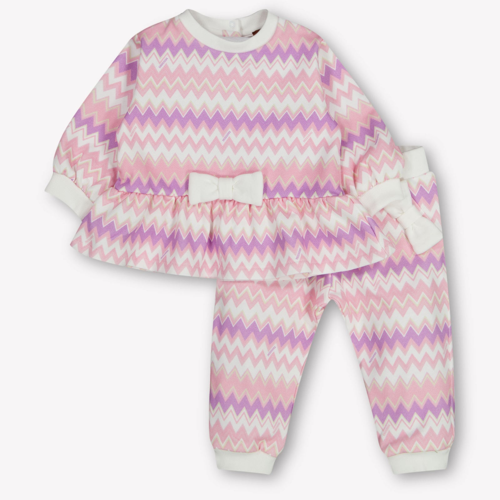 Missoni Baby Meisjes Joggingpak In Licht Roze