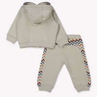 Missoni Baby Jongens Joggingpak In Licht Beige