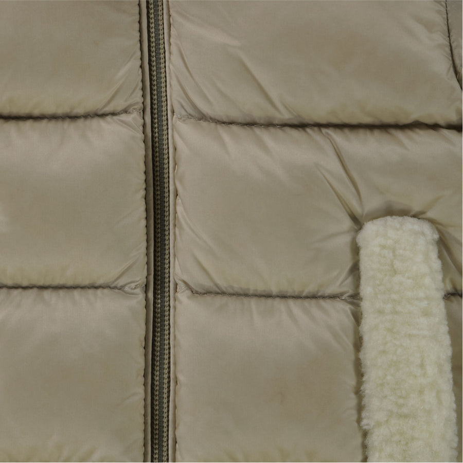 Moncler Borgan Baby Unisex Winterjas In Beige