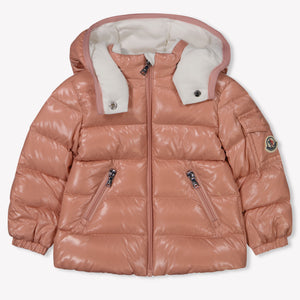 Moncler Bady Baby Meisjes Winterjas In Oud Roze