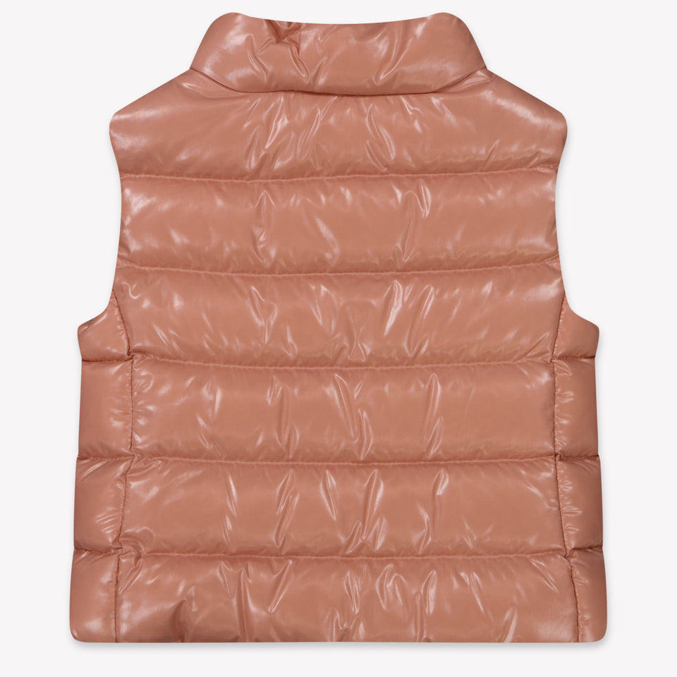 Moncler Ghany Baby Meisjes Bodywarmer In Oud Roze