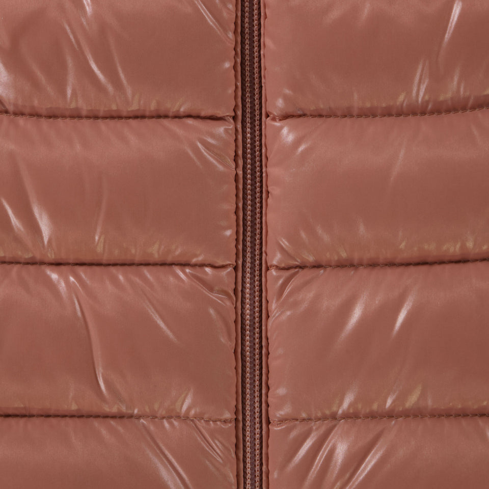 Moncler Ghany Baby Meisjes Bodywarmer In Oud Roze