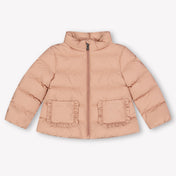 Moncler Onica Baby Meisjes Winterjas In Licht Roze