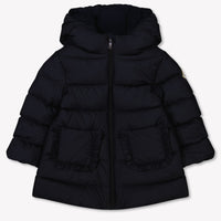 Moncler Molan Baby Meisjes Winterjas In Navy