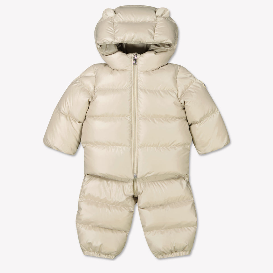 Moncler Baby Unisex Skipak In Beige