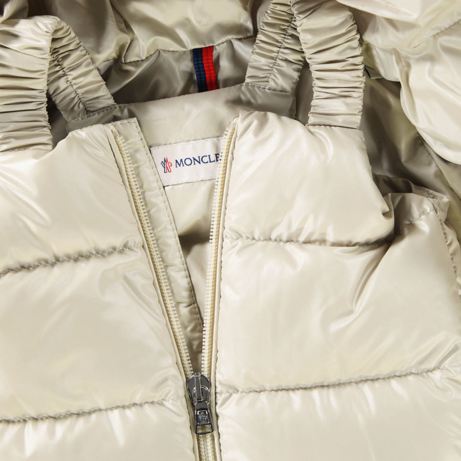 Moncler Baby Unisex Skipak In Beige