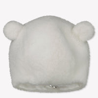 Moncler Baby Unisex Muts In Off White