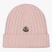 Moncler Baby Unisex Muts In Licht Roze