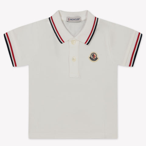 Moncler Baby Jongens Polo In Wit