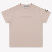 Moncler Baby Meisjes T-Shirt In Licht Roze