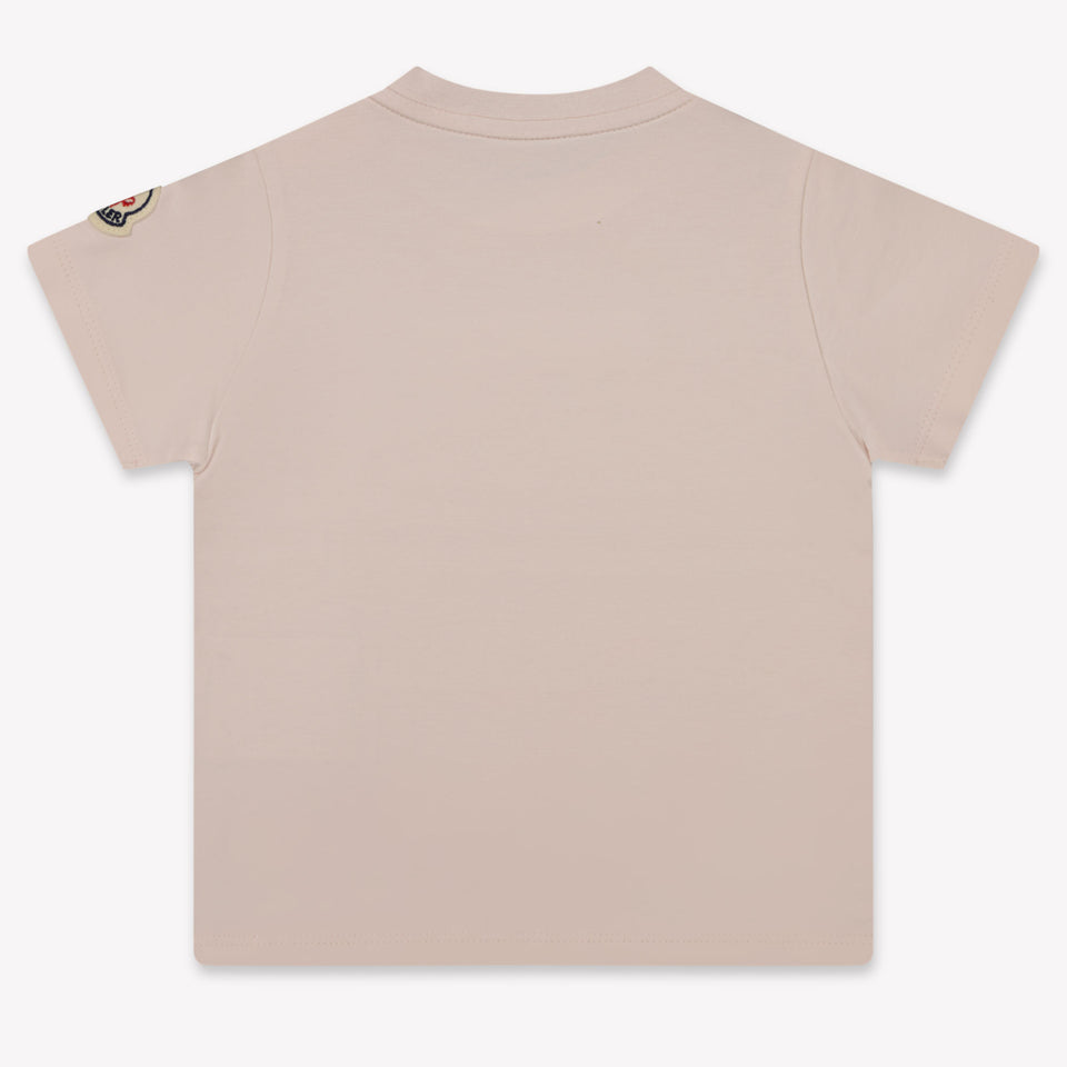 Moncler Baby Meisjes T-Shirt In Licht Roze