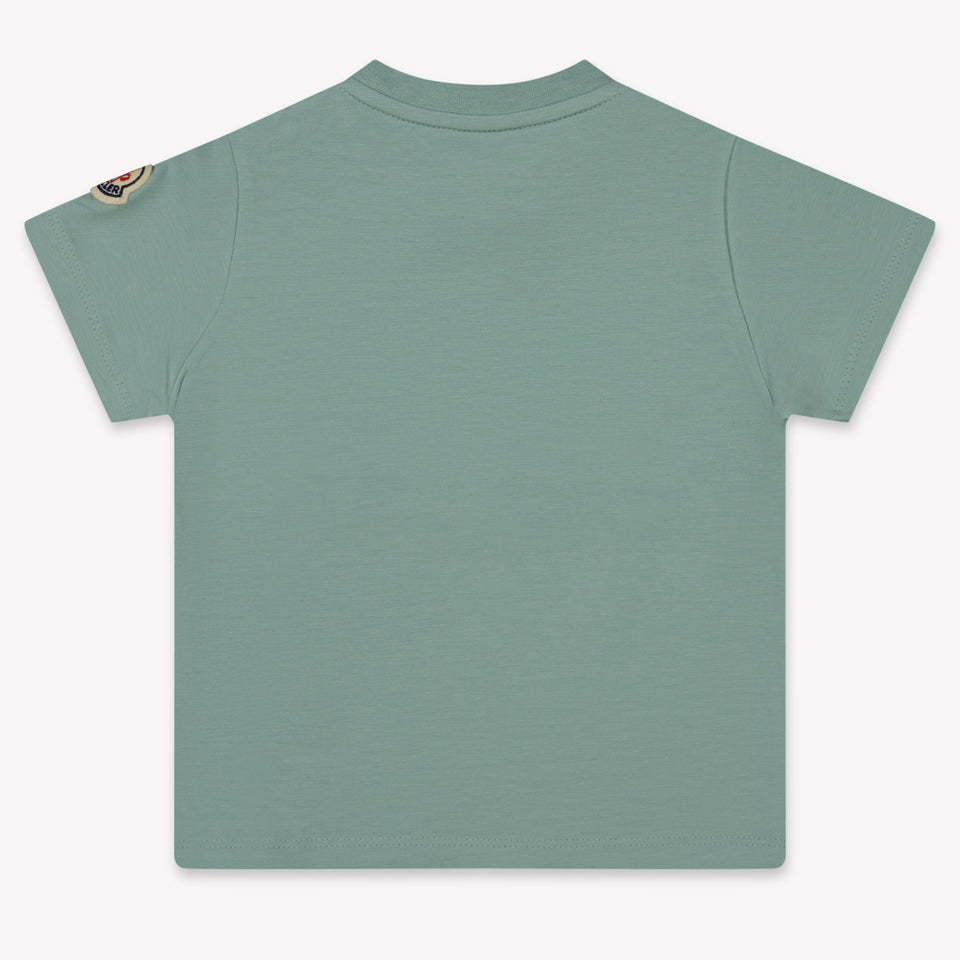Moncler Baby Unisex T-Shirt In Mint