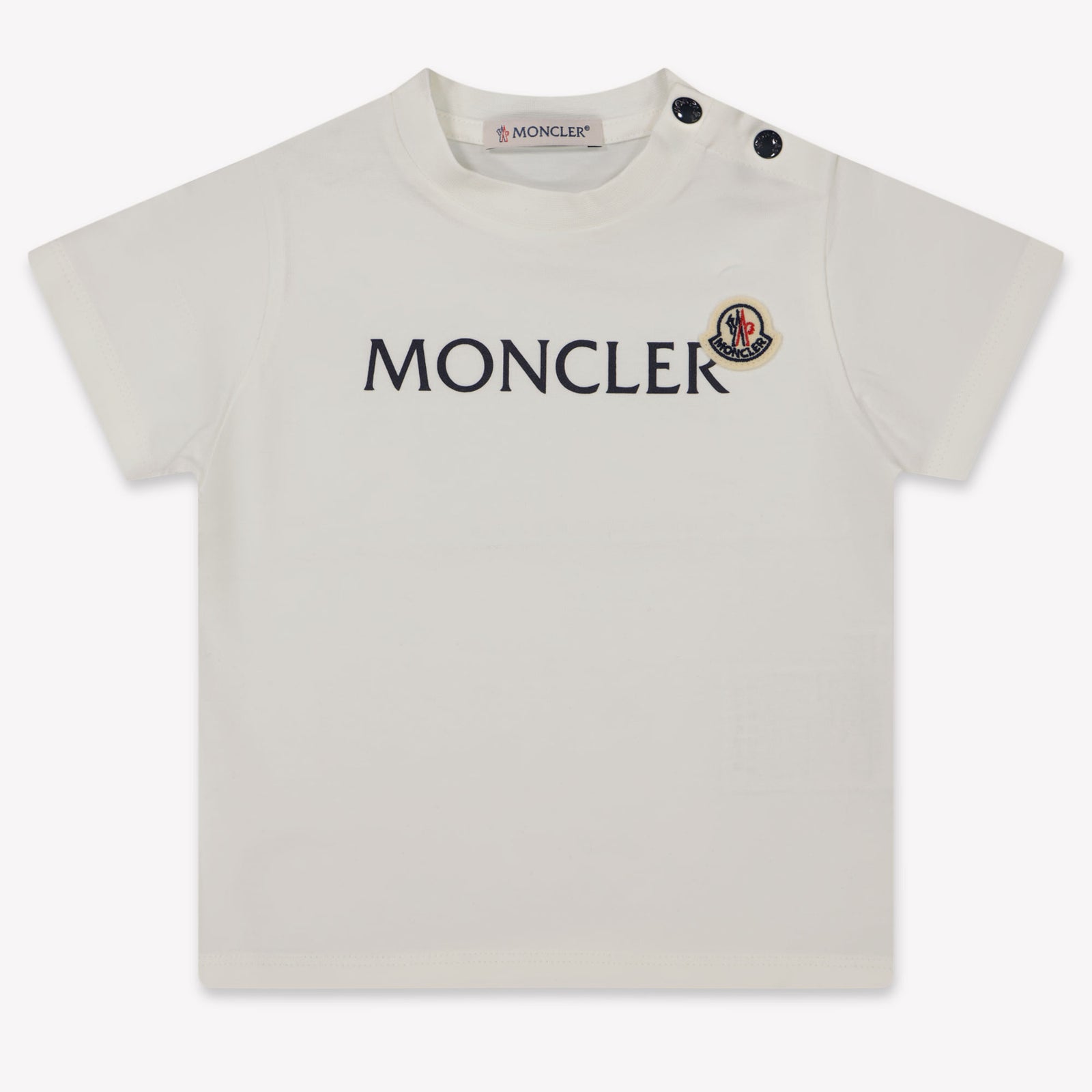 Moncler Baby Jongens T-Shirt In Wit