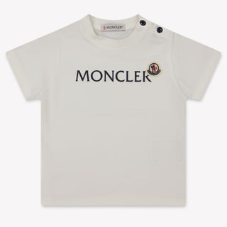 Moncler Baby Jongens T-Shirt In Wit