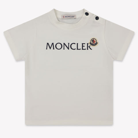 Moncler Baby Jongens T-Shirt In Wit