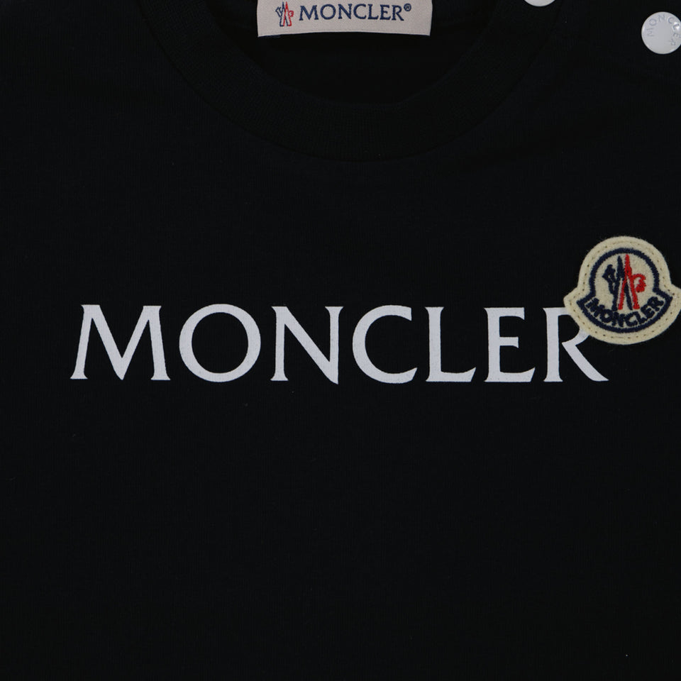 Moncler Baby Jongens T-Shirt In Navy