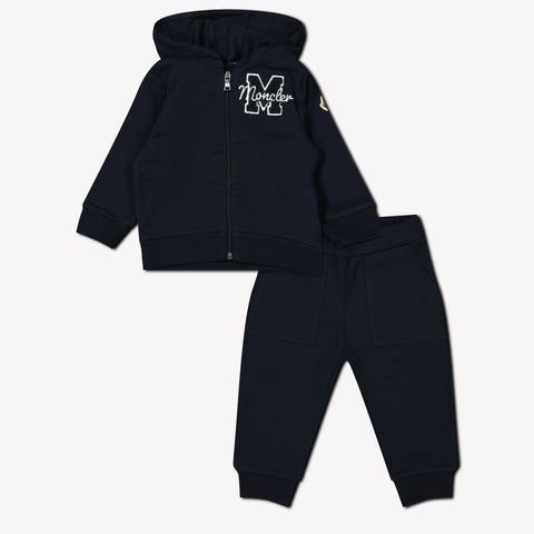 Moncler Baby Jongens Joggingpak In Navy