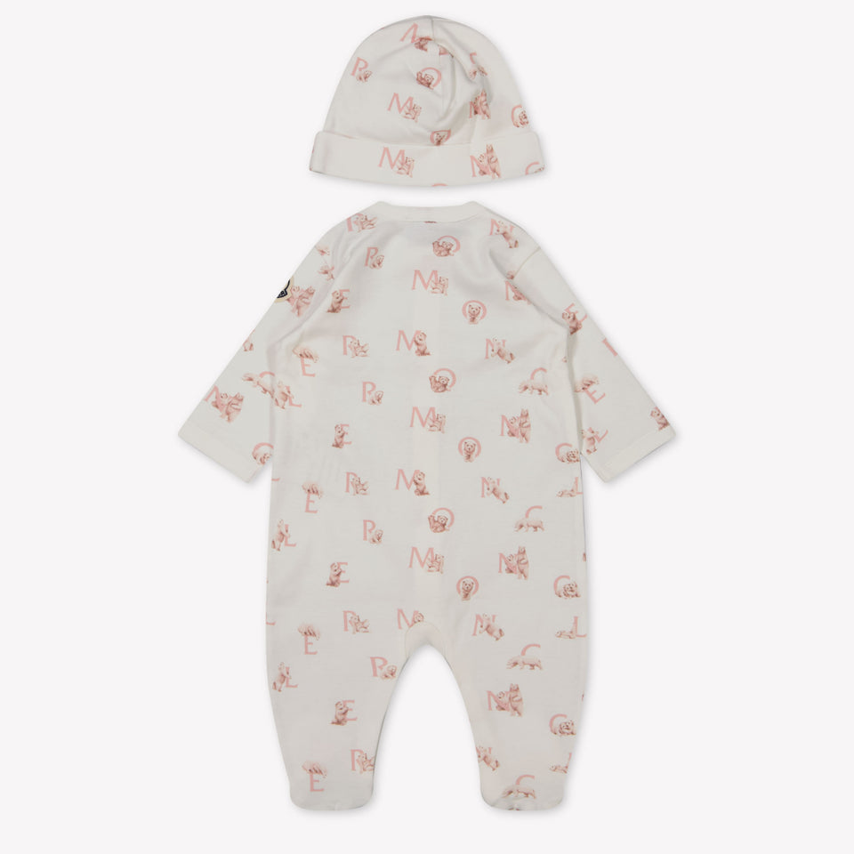 Moncler Baby Meisjes Boxpakje In Licht Roze
