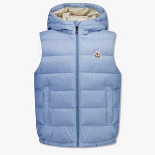 Moncler Fudo Kinder Jongens Bodywarmer In Licht Blauw