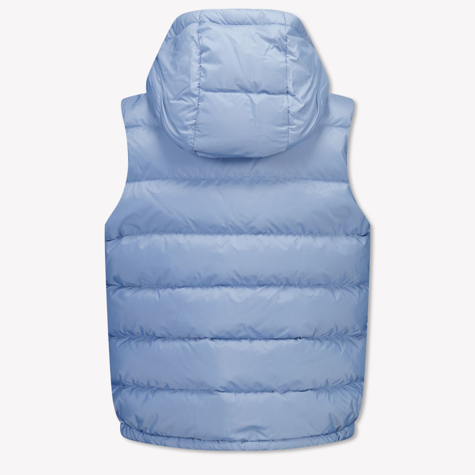 Moncler Fudo Kinder Jongens Bodywarmer In Licht Blauw