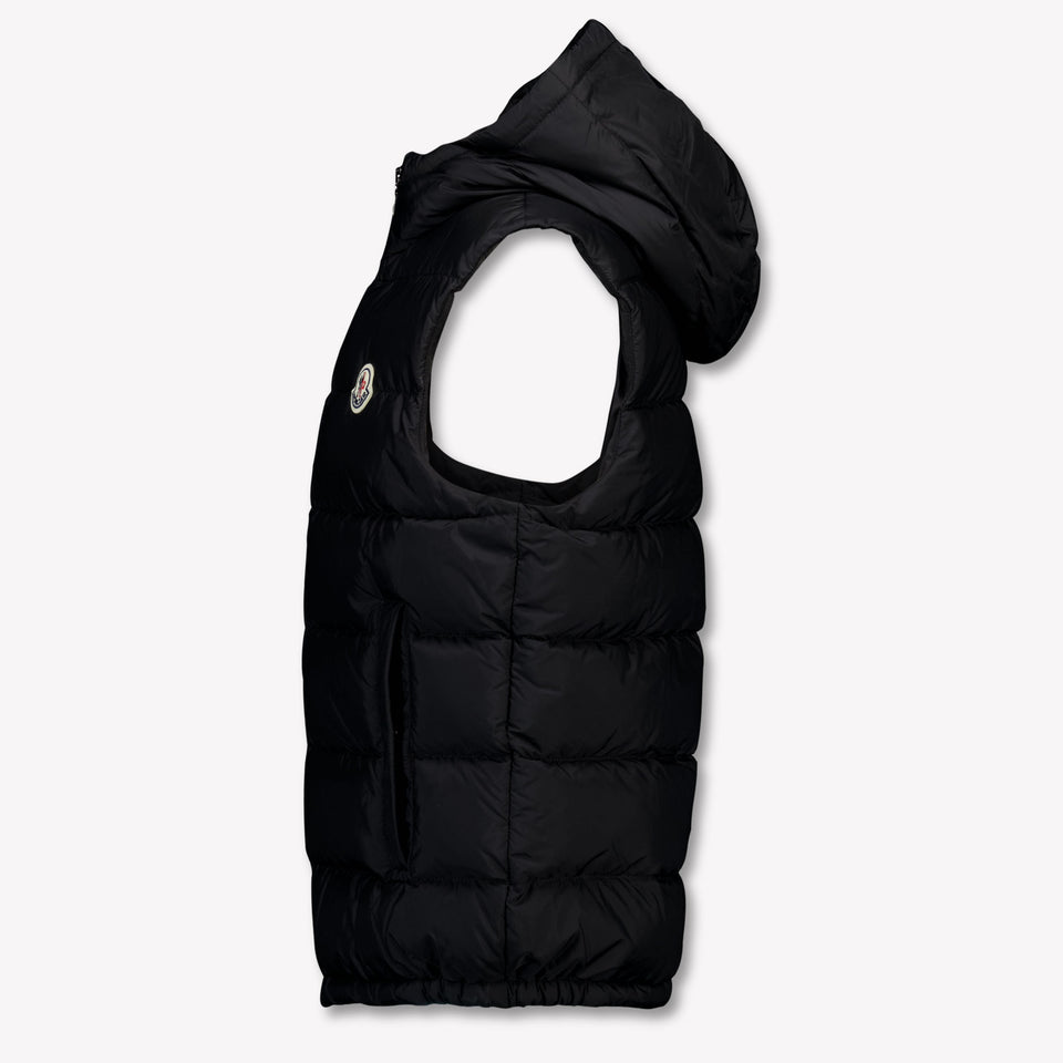 Moncler Fudo Kinder Jongens Bodywarmer In Zwart