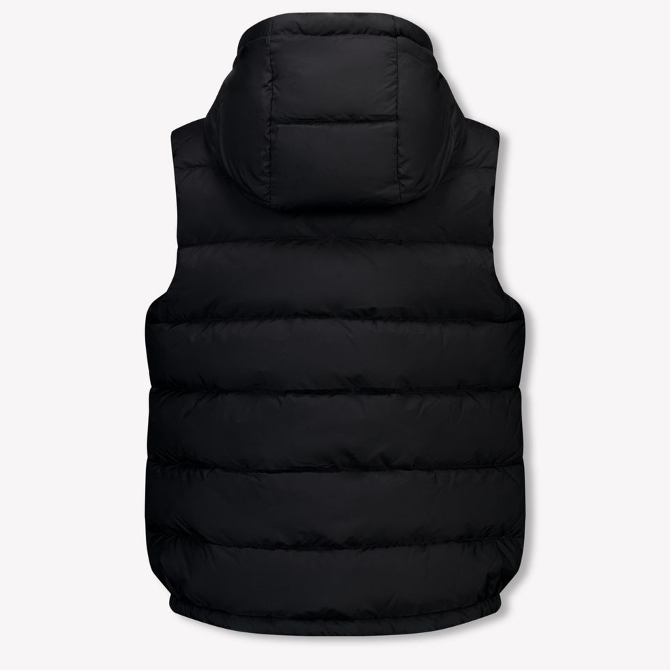 Moncler Fudo Kinder Jongens Bodywarmer In Zwart