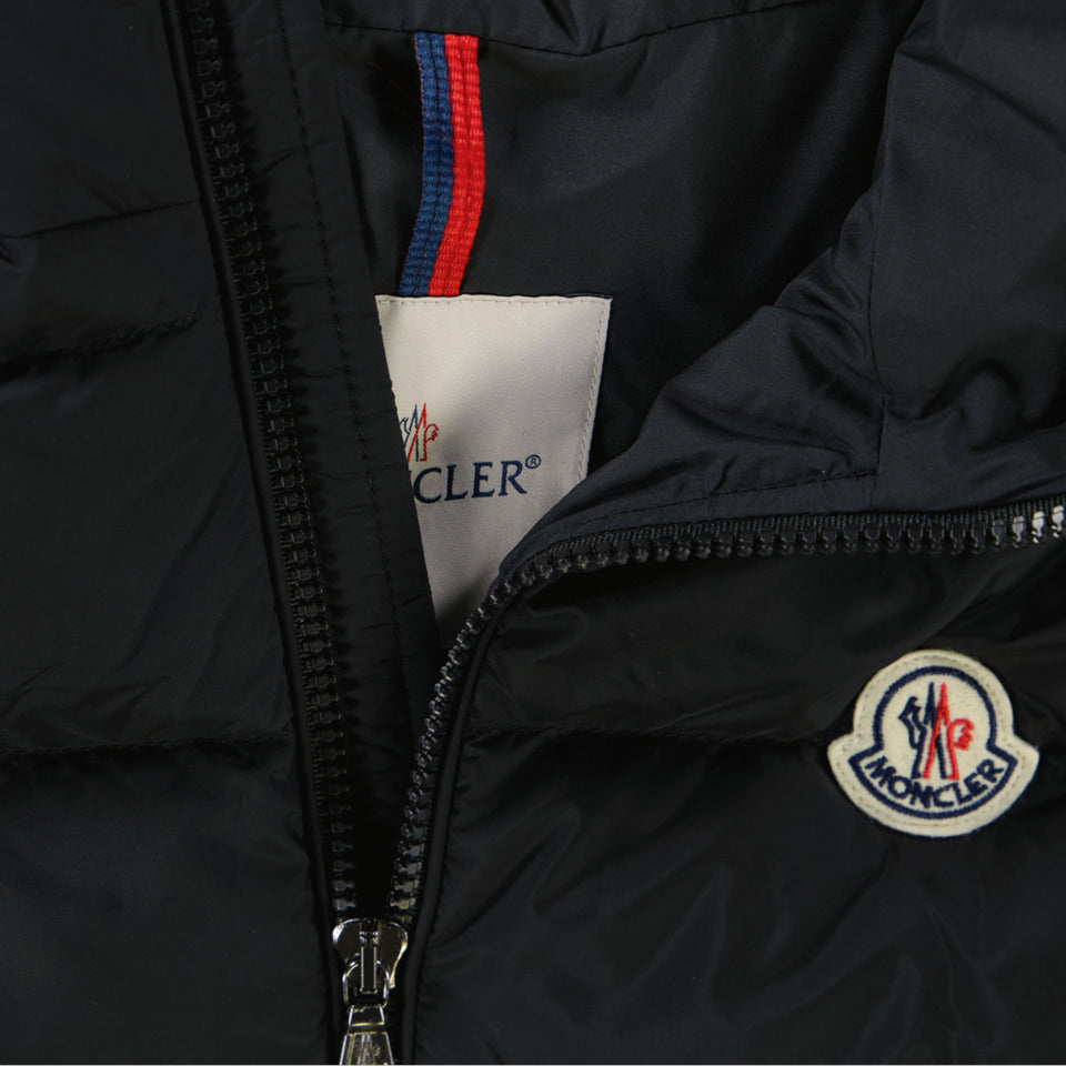 Moncler Fudo Kinder Jongens Bodywarmer In Zwart
