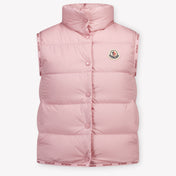 Moncler Badia Kinder Meisjes Bodywarmer In Licht Roze