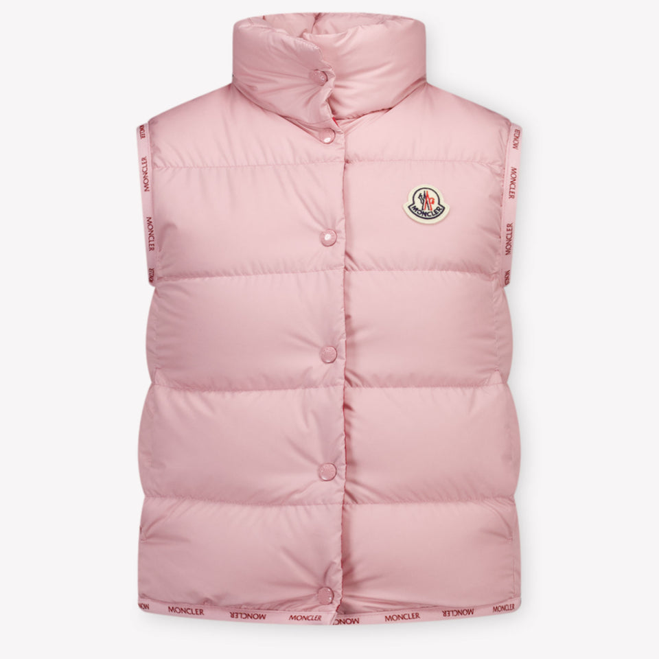 Moncler Badia Kinder Meisjes Bodywarmer In Licht Roze